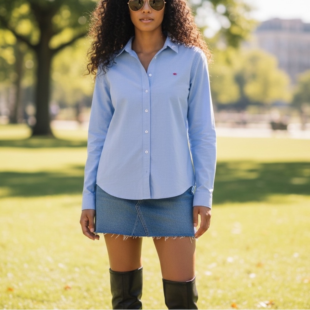 Banana Republic Button Down Shirt Light Blue Size Small